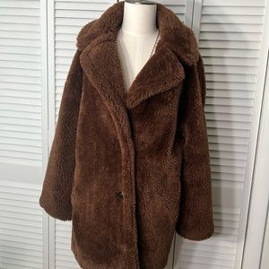 NWT❤️TOPSHOP TEDDY COAT SZ M